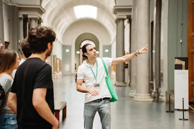 Walks Madrid Alone in the Prado WEB-0005