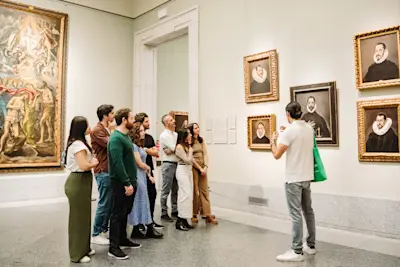 Walks Madrid Alone in the Prado WEB-0033